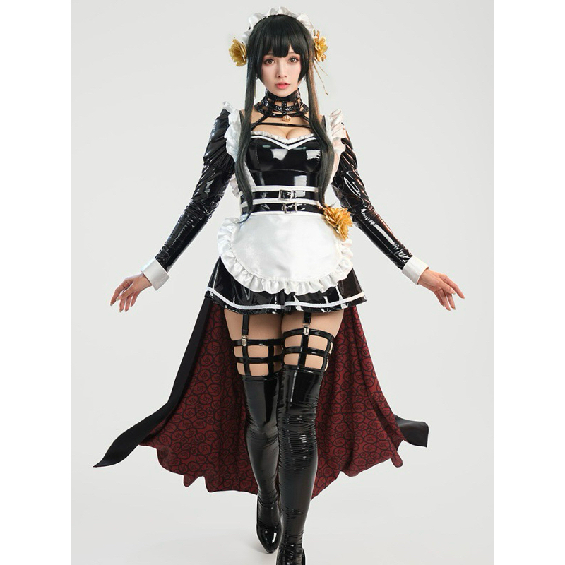 【Lolicos】Maid Yor Forger Spy x Family Cosplay Costume Fullset Wig Anime Thorn Princess Gaun Yor Bria