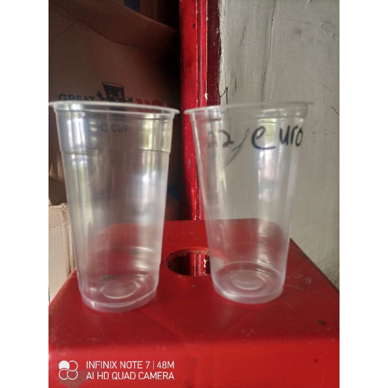 sablon cup 22oz tebal 9-10grm merek euro/starindo minim 250pcs