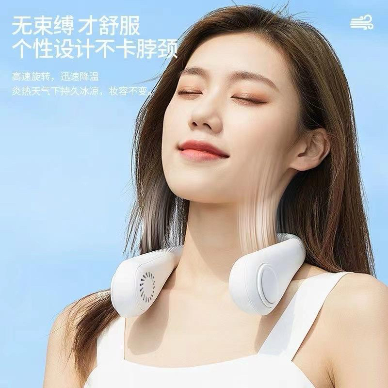Kipas Angin Gantung Leher Portable USB / Kipas Angin Mini Korea / Mini Fan Neck Elektrik