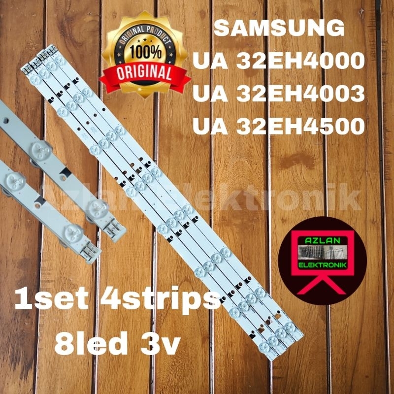BACKLIGHT LED TV SAMSUNG 32" UA 32EH4000 EH4003 BL LAMPU 32EH 8LED 3V