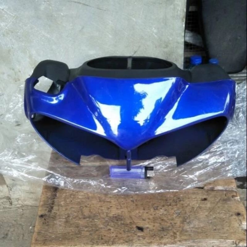 batok pala depan belakang motor Yamaha Jupiter z lama 2002 warna biru