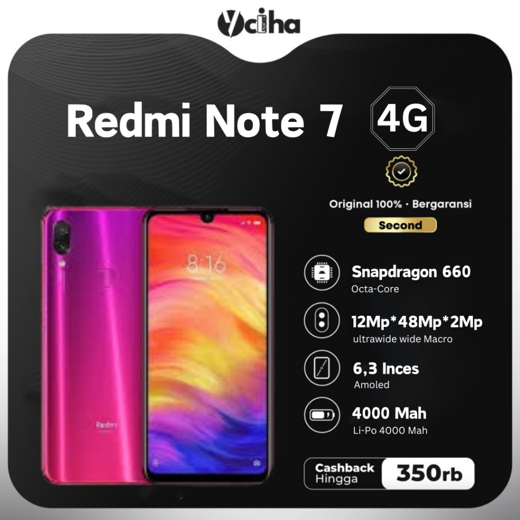 Xiomi Redmi Note7 4/64 second