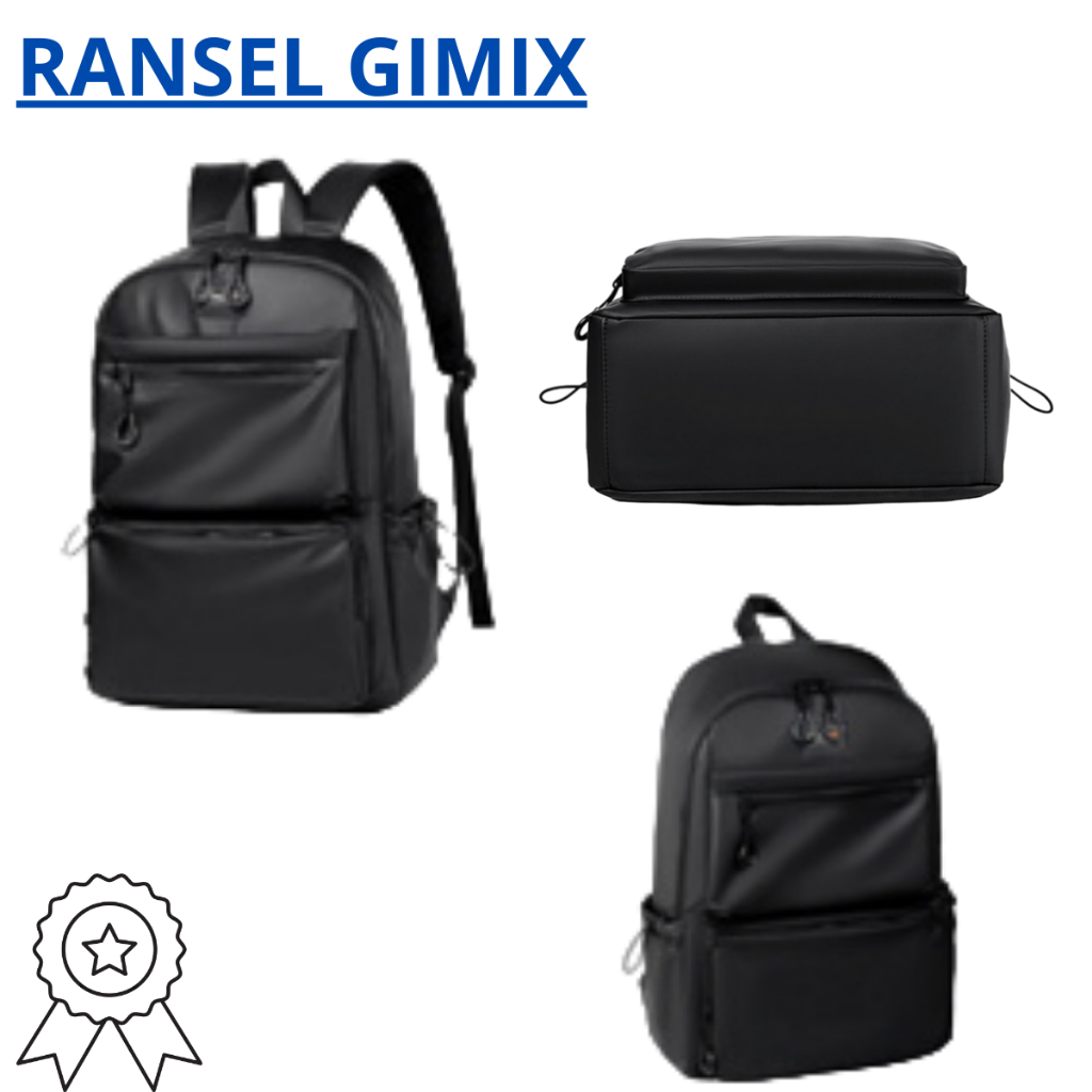 Tas pria Tas laptop Ransel Laptop Tas cocok buat sekolah kerja kuliah tas anti air tas GIMIX