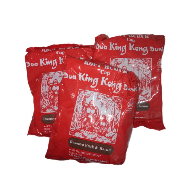 

Kopi Bubuk Sidikalang cap Dua Kingkong Dunia ( 250 gram )