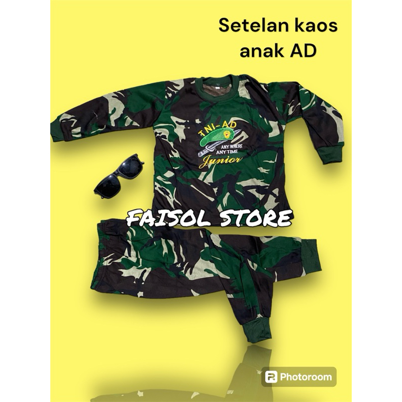 baju kaos setelan anak doreng TNI AL,TNI AD,DORENG AL,MARINIR