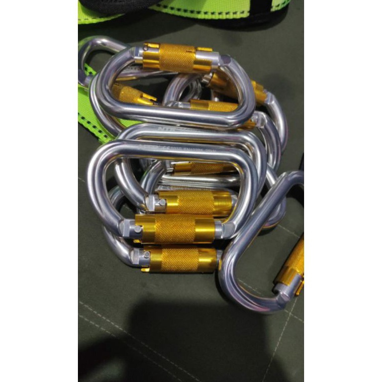 KODE L8W2 Carabiner oval alloy autolock ntr safety karabiner steel baja delta screw