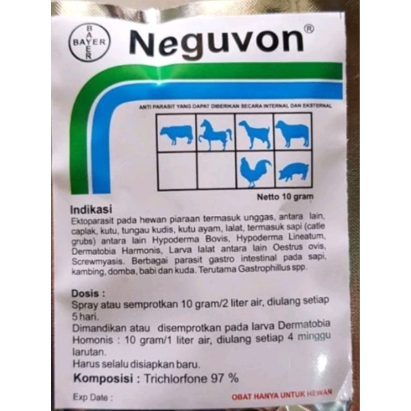 NEGUVON ORIGINAL obat anti kutu parasit kutu nyamuk lalat