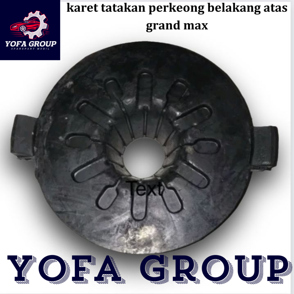 SPAREPART MOBIL karet tatakan perkeong belakang atas DAIHATSU GRAND MAX GRANMAX GRANDMAX LUXIO
