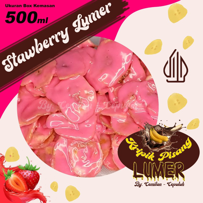 

Kripik Pisang SATUAN NON BUNDLING Kemasan BOX 500ml Banana Lumer By Cemilan Cepuluh