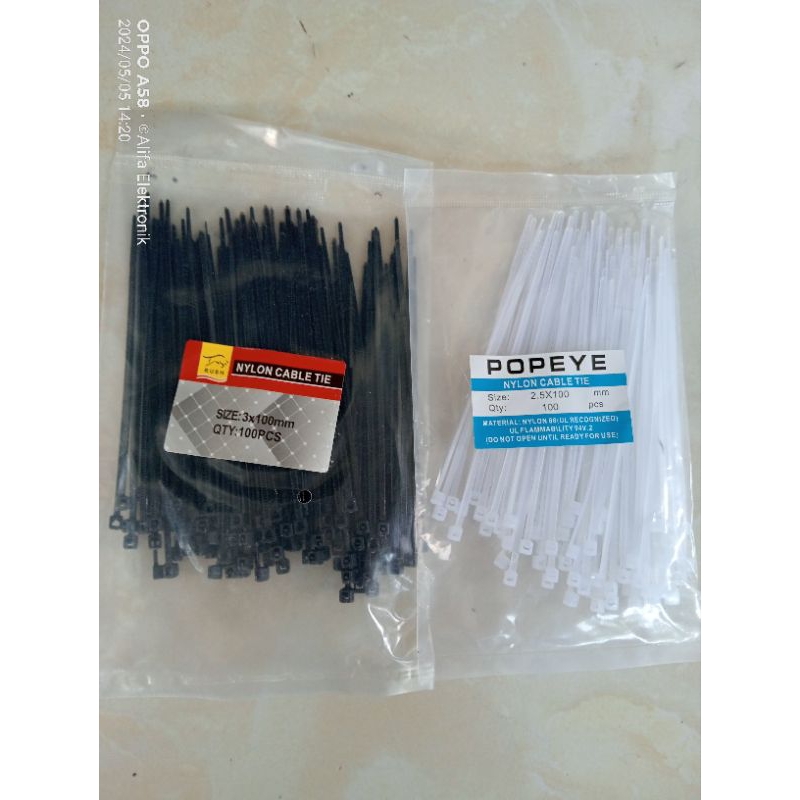 

Kabel ties /tali pengikat 2,5x100mm