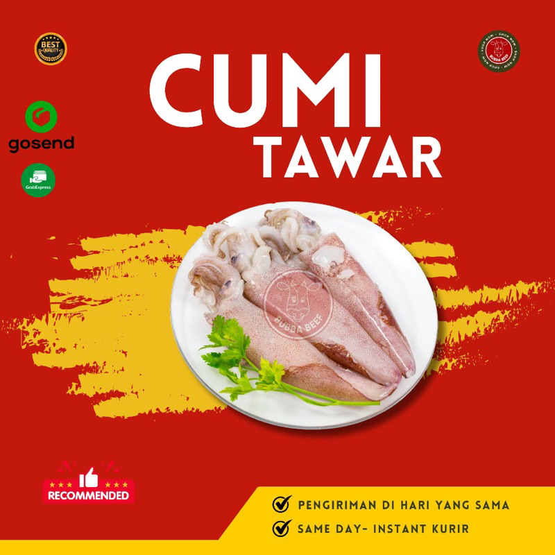 

Cumi Segar Frozen Ukuran Sedang/Cumi Cumi Segar Frozen Size Medium/Cumi Fresh Frozen 500gr/Cumi Tawar Beku Ukuran Sedang/Seafood Premium/Cumi Tinta Hitam Fresh/Cumi Fresh Frozen/Ikan Laut Segar