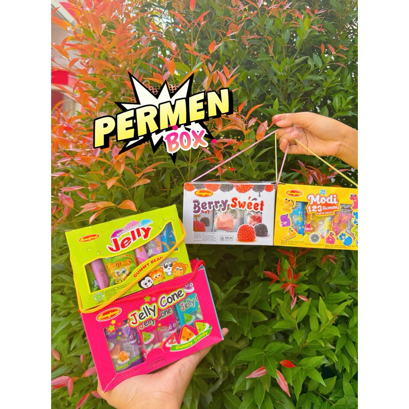 

Jelly Cone - Jelly gummy Bean - Berry Box - 123 Gummy / Permen Box isi 30pcs