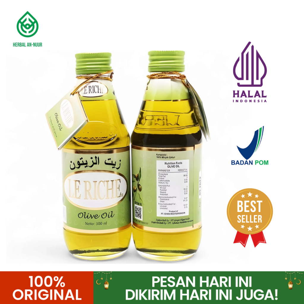 

Minyak Zaitun Le Riche 300ml Olive Oil Original