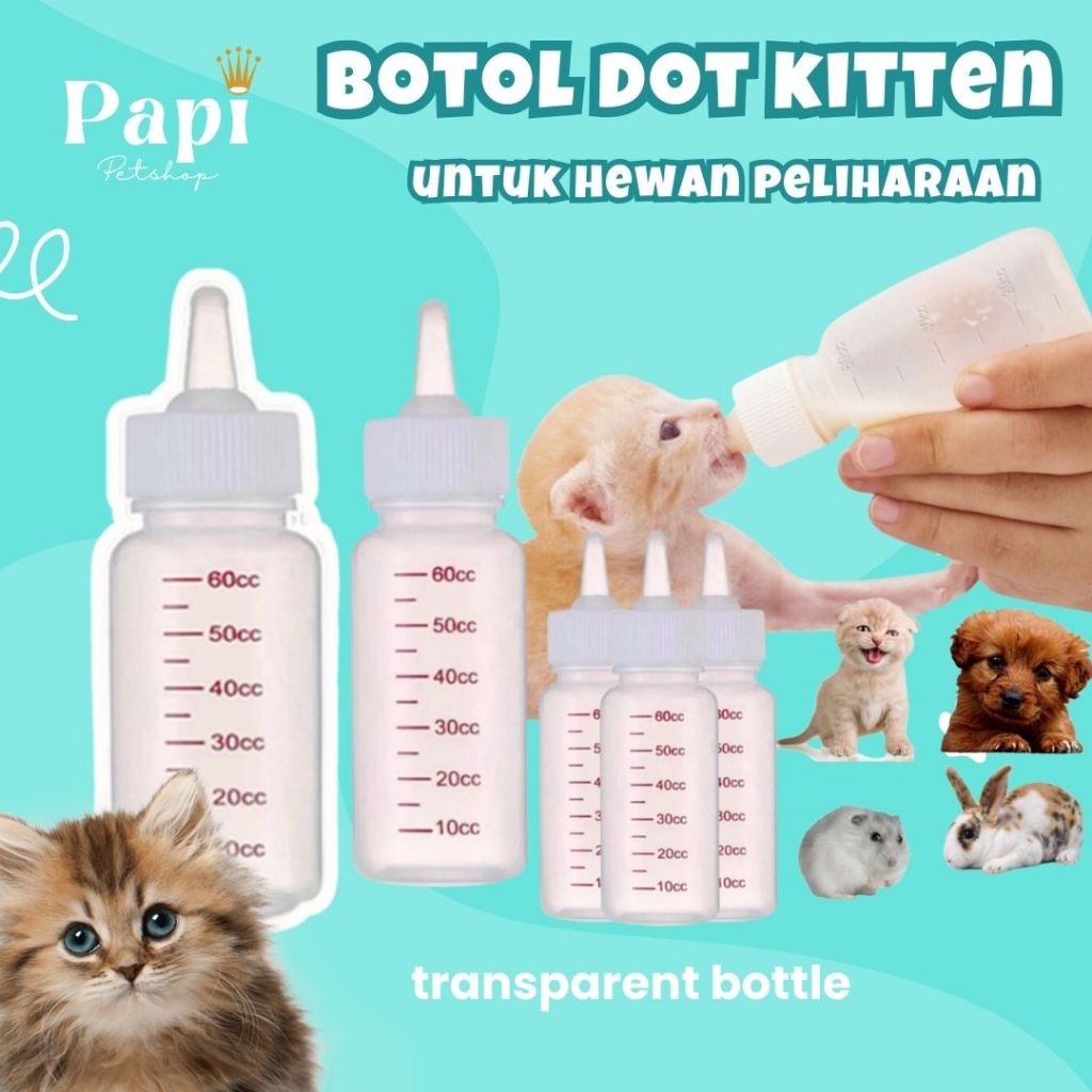 Botol Dot Kucing Baru Lahiran Dot Anak Kucing Anjing Botol Dot Kitten Botol Susu Kucing