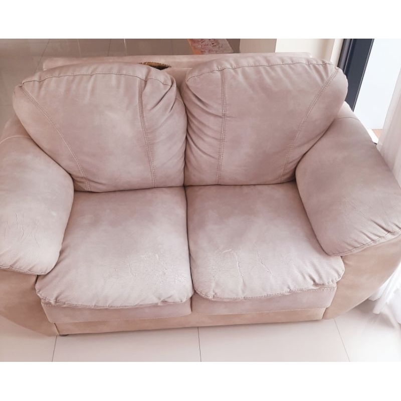 sofa 2 seater sofa 2 kursi jual sofa 2 seater classic brown