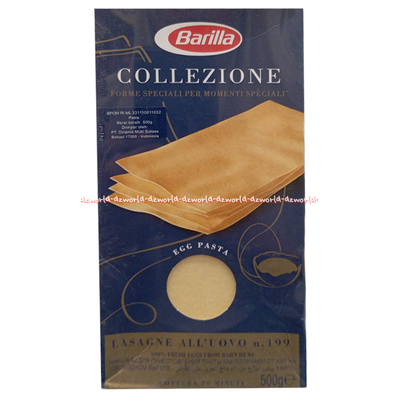 

Barilla Collezione Lasagne All'Uovo 500gr Barila Lasagna Bahan untuk Membuat Lasangna Lembaran Instant Sheet Lasana Pizza Italia Master Of Pasta