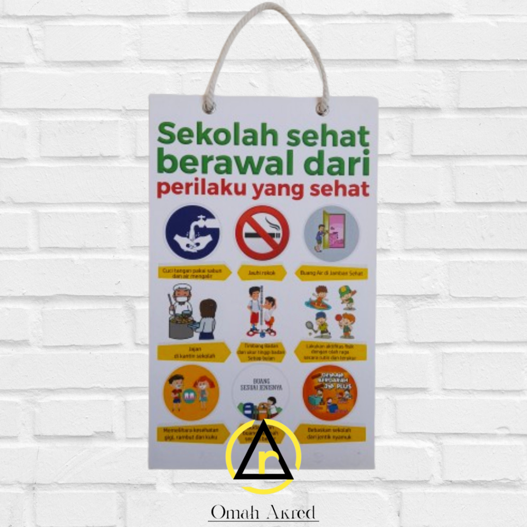 

Hard Poster Sekolahku Sehat Berawal Dari Perilaku Sehat - PHBS Disekolah - Kesehatan
