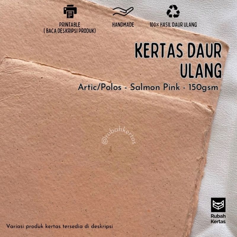 

Kertas Daur Ulang Warna Salmon Pink