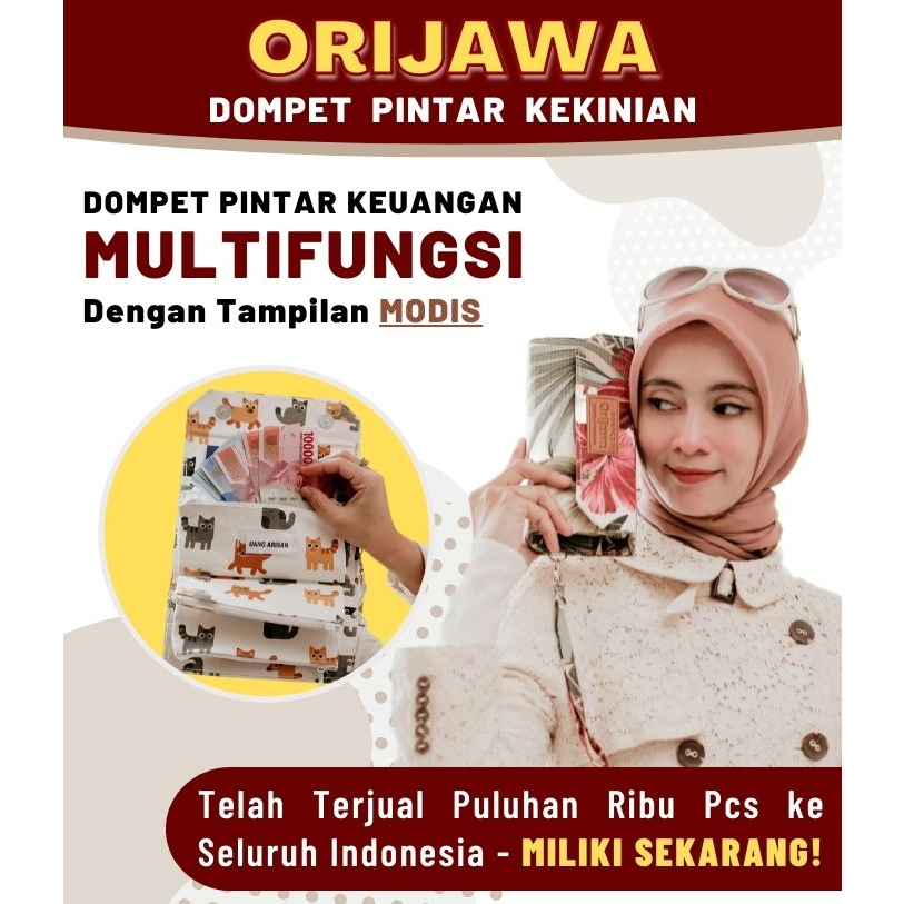 Orijawa Dompet Pintar Dompet Multifungsi Dompet Orijawa Semua Varian (FREE GIFT)