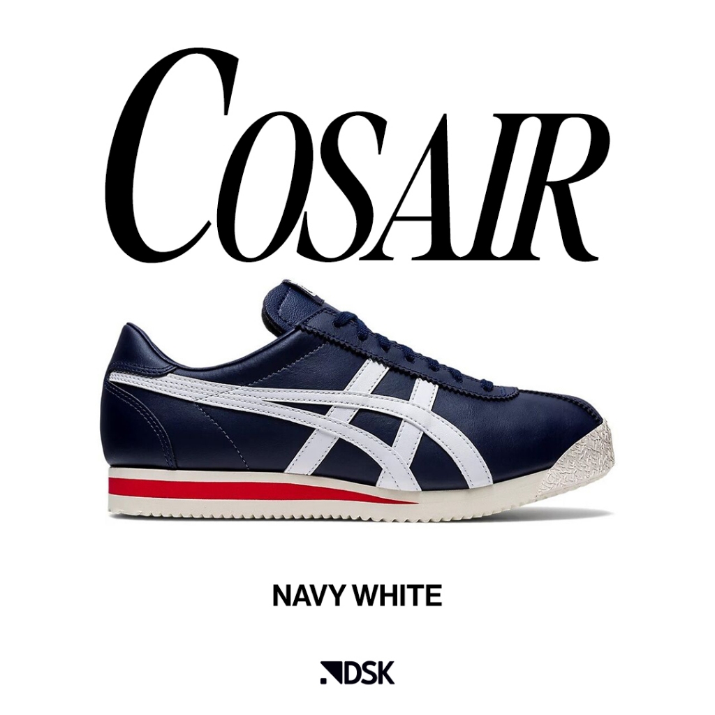 Onitsuka Tiger Corsair Navy White 100% Original Sneakers Casual Pria Wanita Sepatu Ori Murah Sepatu 