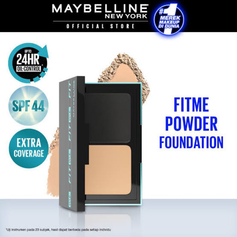 Maybelline Fit Me Matte and Poreless 24H Oil Control Powder Foundation | Maybelline Two Way Cake | B
