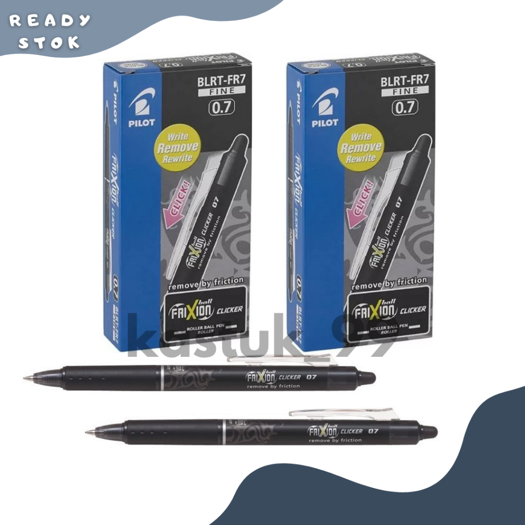 

BALLPEN PILOT BLRT-FR7 0.7 BLACK/ ERASEABLE PEN PILOT (PACK)