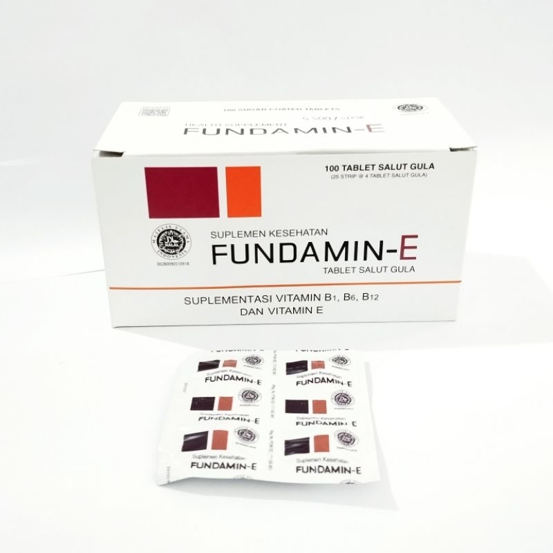 Fundamin-E Suplemen Kesehatan Vitamin B1, B6, B12, Vit E