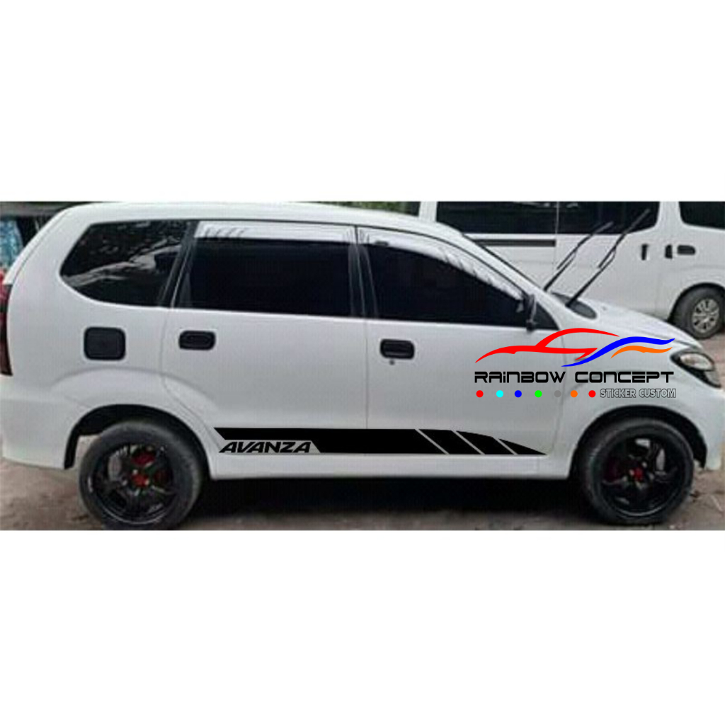 PROMO SIDE BODY STICKER STIKER MOBIL AVANZA OLD LIST CUTTING STIKER MOBIL TOYOTA AVANZA LAMA