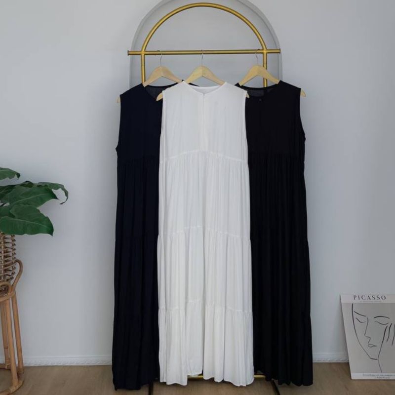 [𝐁𝐲𝐚𝐞𝐞𝐬𝐲𝐚]  INNER DRESS (TANPA LENGAN) | Gamis Rayon Twill