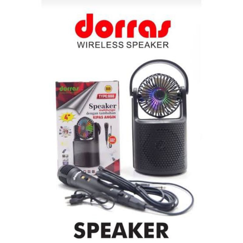 Speaker Bluetooth+kipas DORRAS DS-888 BB
