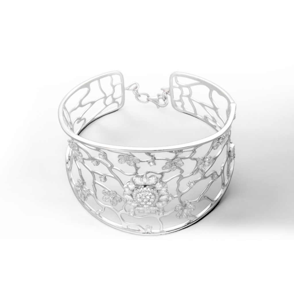 Passion Jewelry Diamond Bangle - White Gold