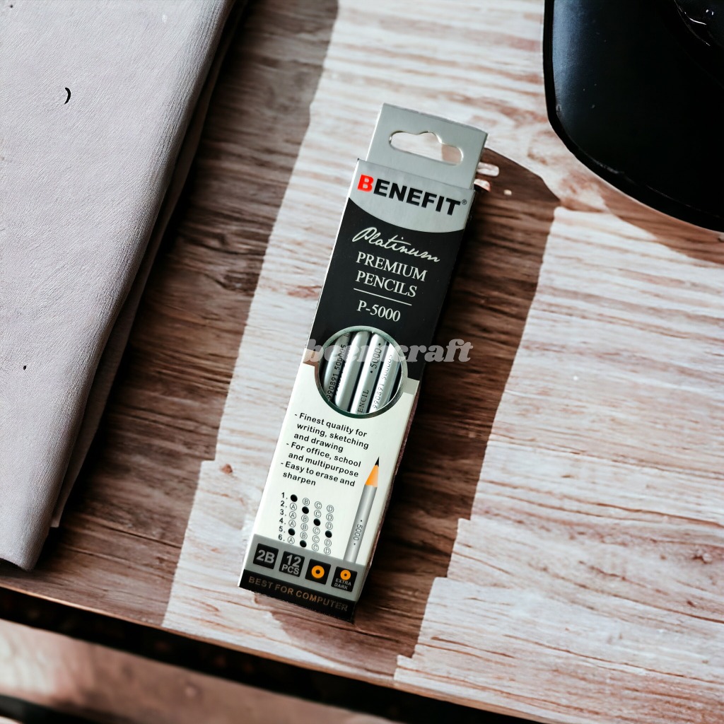 

Pensil 2B BENEFIT PLATINUM P-5000 warna silver