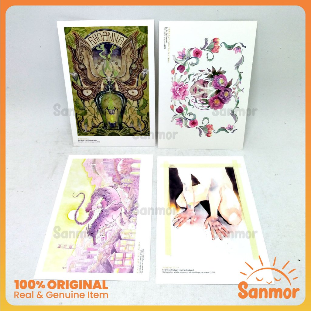 

TAKE ALL Set Art Print A6 - 4pcs Ilustrasi Illustration Pameran Kintsugi Mixed Feelings 04 - Original Preloved