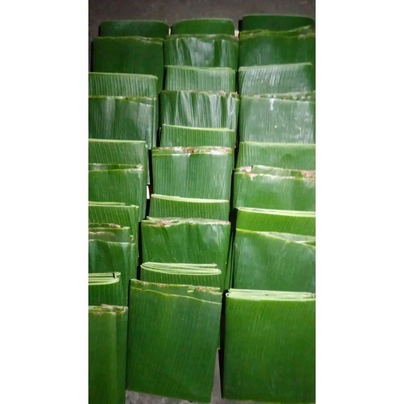 

daun pisang kepok segar 500 geram lebar buat bacang