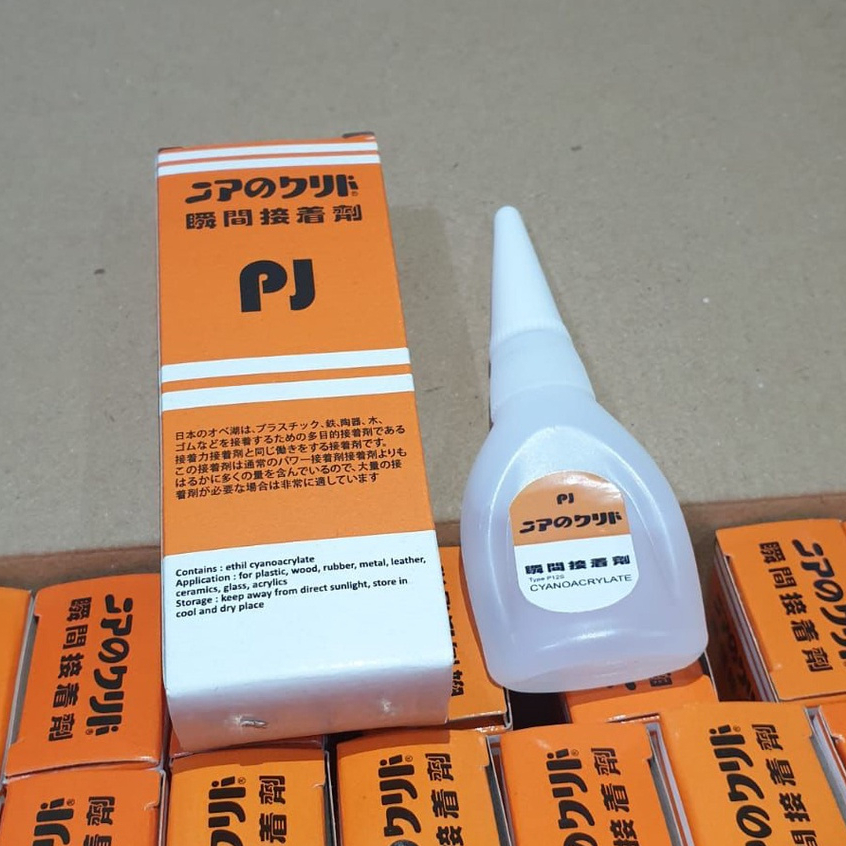 Hans !!! LEM KOREA Merek PJ SUPER GLUE - CLEAR GHOST POWER SETAN NGLEM PLASTIK / PRALON / BESI RINGA