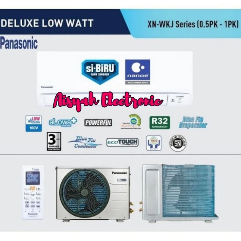 AC PANASONIC 1/2 PK LOW WATT XN-5WKJ NANOE-X
