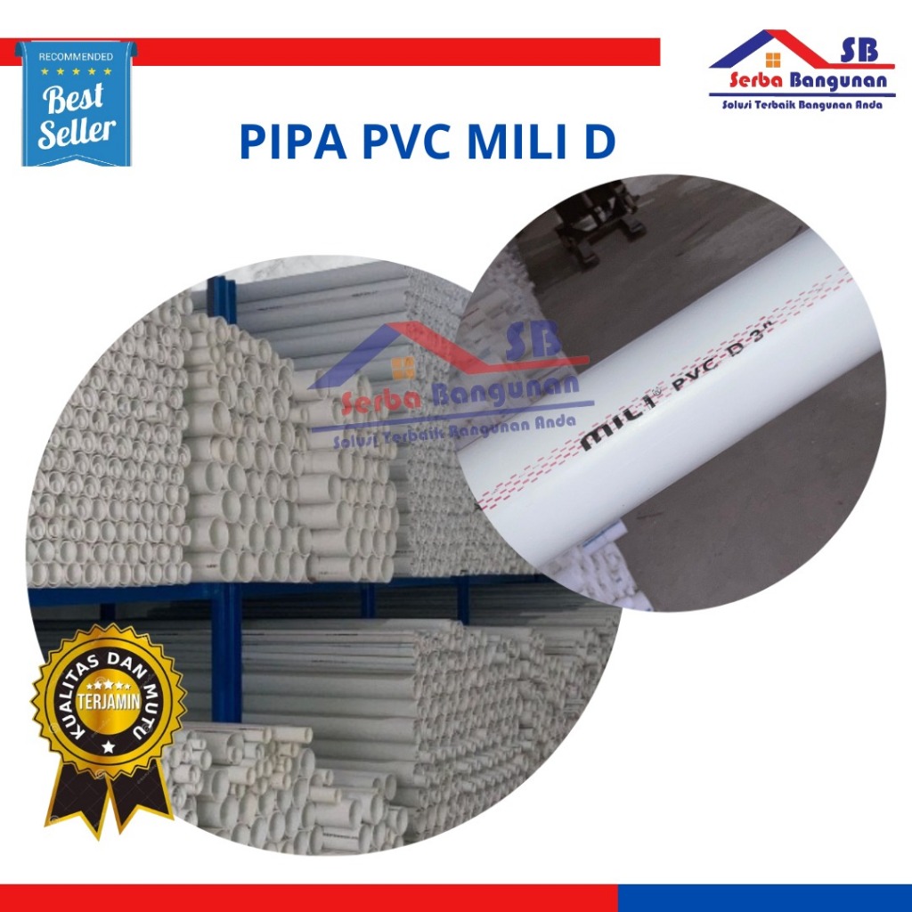 Mili D Pipa PVC 2 1/2" 4 meter