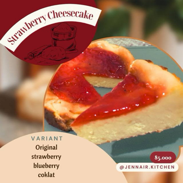 

CHEESECAKE (reguler size) BY JENNAIR.KITCHEN (baca deskripsi)