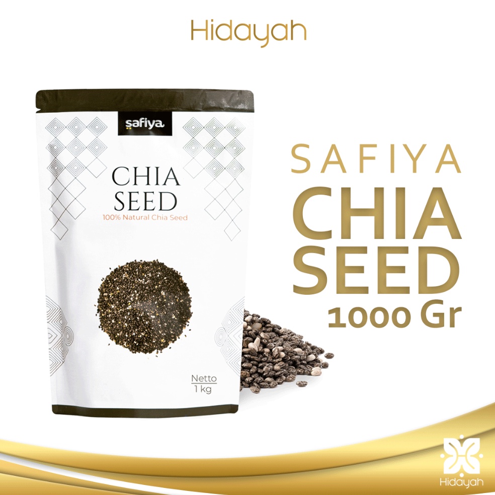 

Organic Black Chia Seed 1 Kg Biji Chia Hitam Premium Original SAFIYA HERBAL