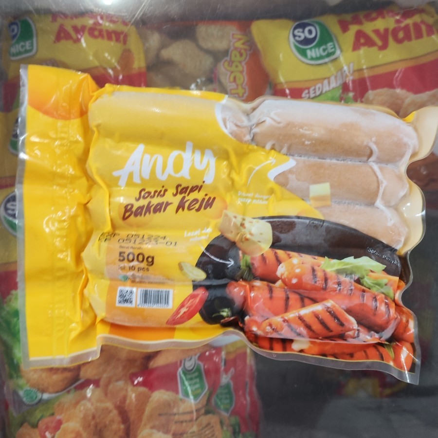 

Andy sosis sapi bakar keju isi 10 500 gr