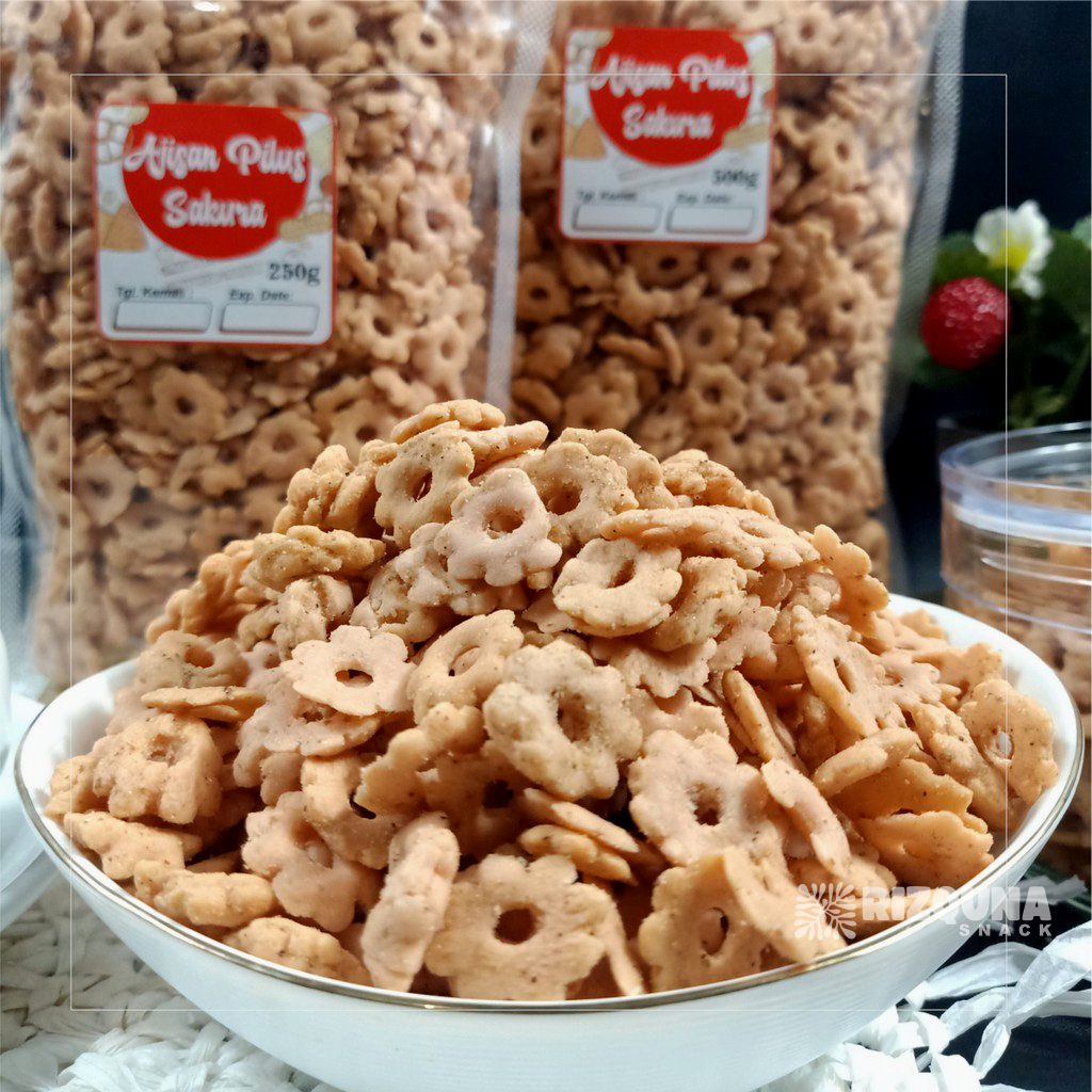 

KUE SAKURA/KEMBANG RIBUT BERAT 500 gram/SNACK KILOAN/JAJANAN JADUL