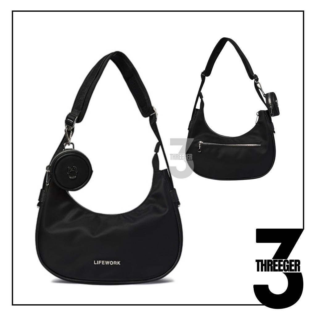 Lifework Radogram Hobo Bag Black Original / Life Work Bag