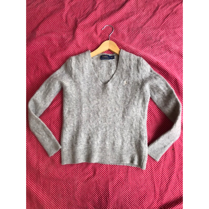 knitwear cashmere ralph lauren white logo