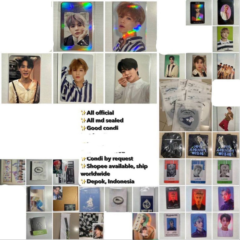 Photocard PC Official kartu NCT dream 127 wayv rare hd jeno jaemin lucas taeyong jaehyun haechan mer