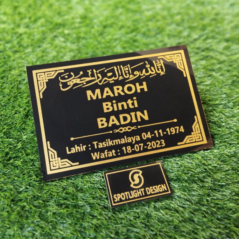 ART O96H Batu Nisan Makam Granit 2x3 Untuk Muslim