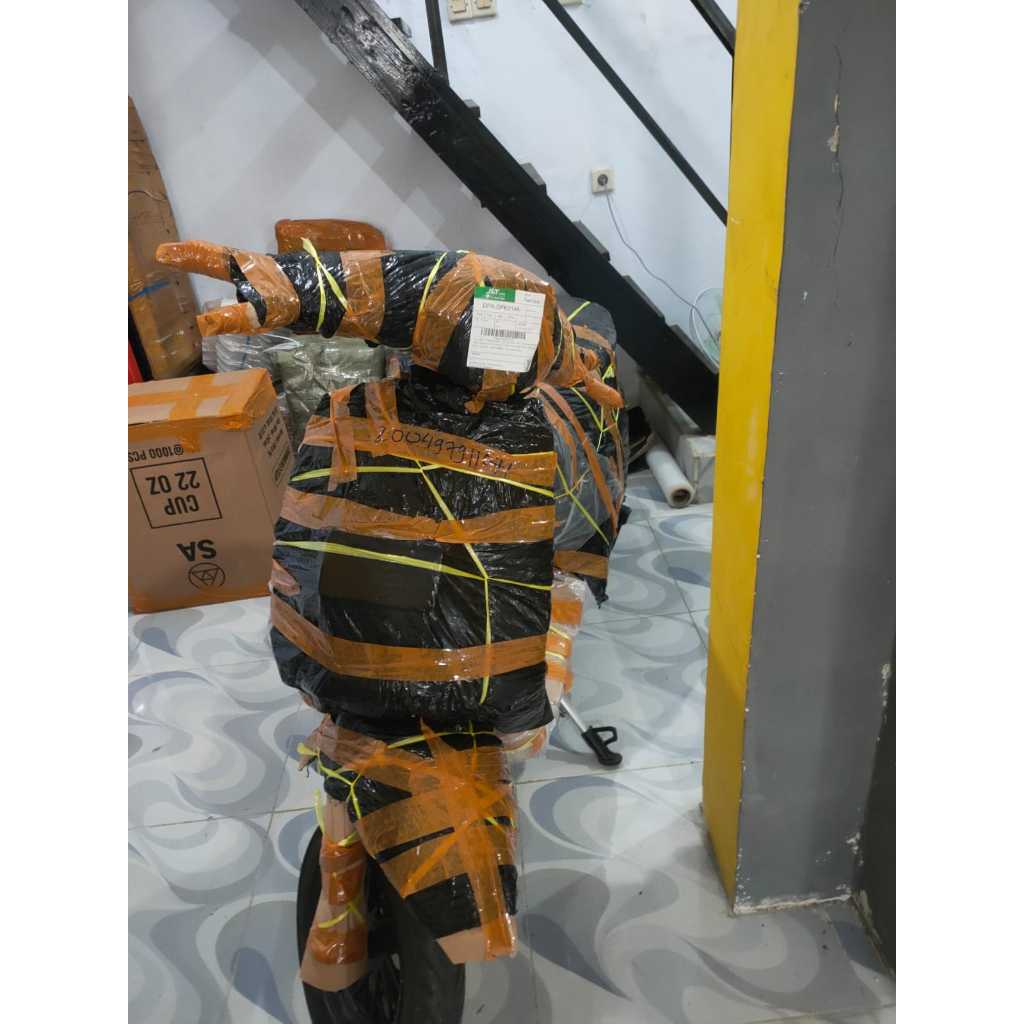 

Packing Bubble Wrap Tambahan Sepeda Listrik 100% Aman
