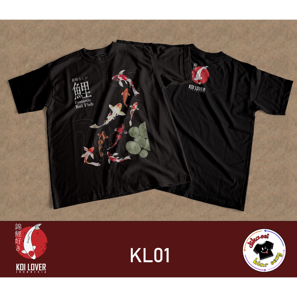 Kaos Koi, Koas Hobi Koi, Kaos Koi Lover Indonesia, KL01