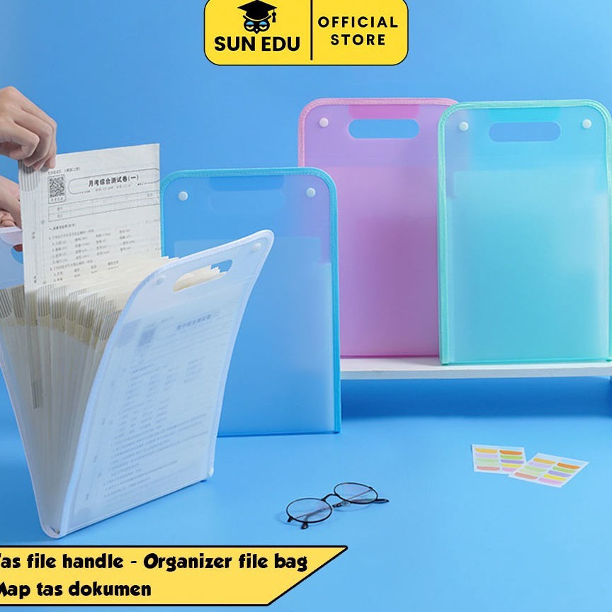 

ART M69J FREE STIKER Tas file handle Organizer file bag Map tas dokumen
