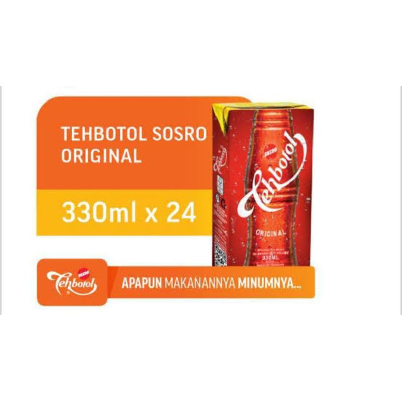 

teh botol sosro 330ml isi 24pcs