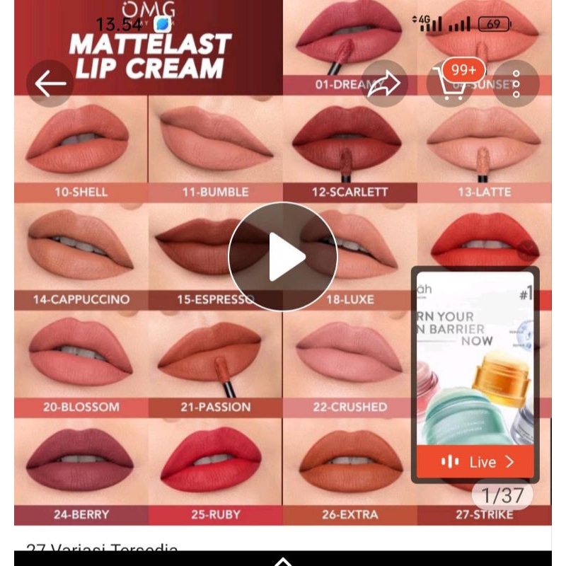 lip cream omg original